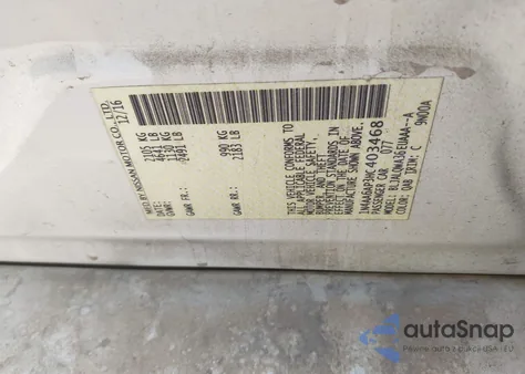 2017 Nissan Maxima 3.5 S from USA, damaged, VIN 1N4AA6AP3HC403468